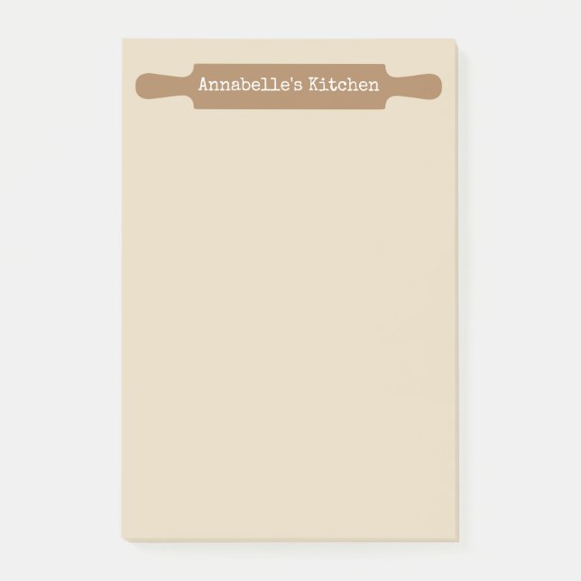 Notas Post-it® Personalización del pinza rodante de cocina (Anverso)