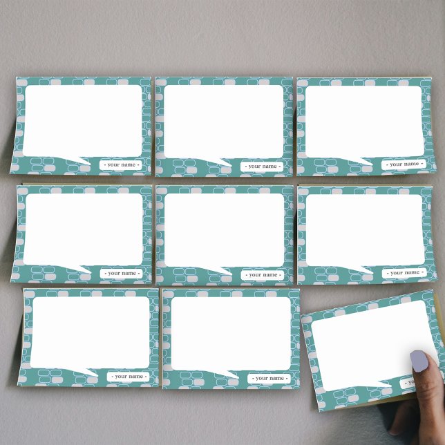 Notas Post-it® Personalización del Retro Verde de la Estacionalid (Subido por el creador)