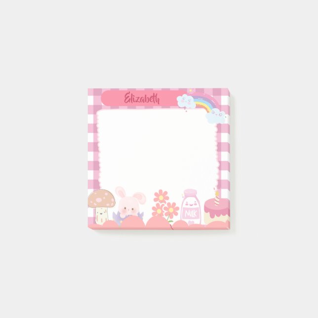 Notas Post-it® Personalización personalizada de los caracteres ka (Anverso)