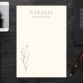 Notas Post-it® Personalizada la moda Moda Boho Mushroom Brown