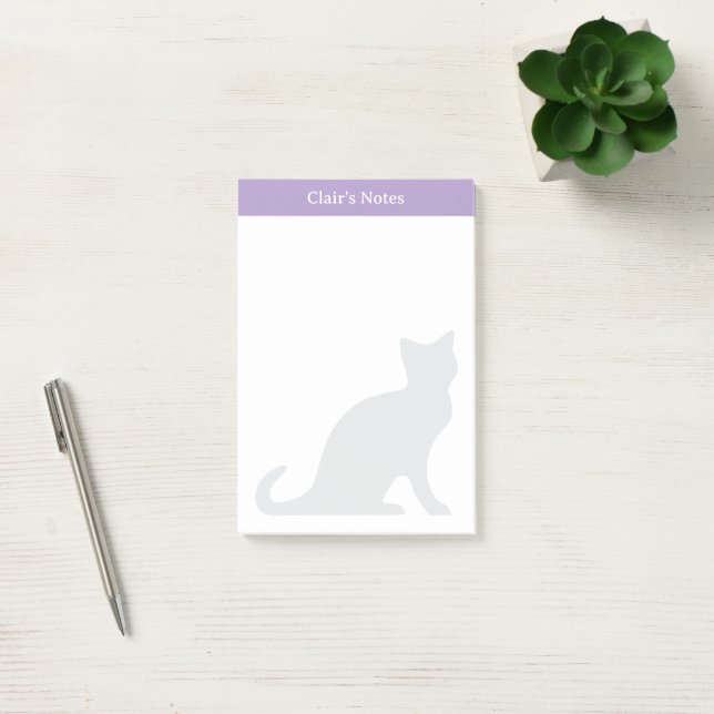 Notas Post-it® personalizadas con diseño de gatos  (Oficina)