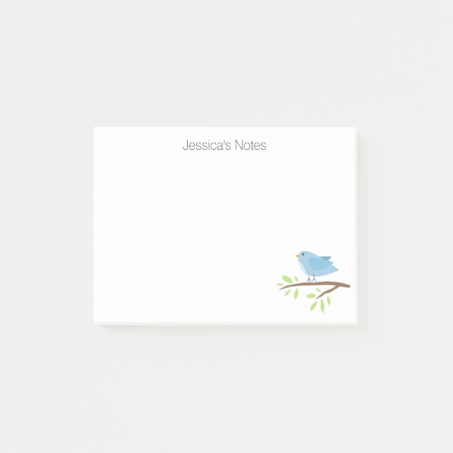 Notas Post-it® personalizadas con ilustracion de a (Anverso)