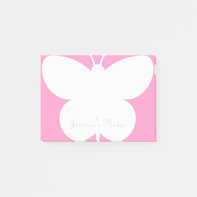 Notas Post-it® personalizadas con mariposa linda (Anverso)