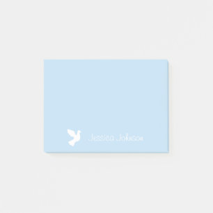 Notas Post-it® personalizadas con palomas blancas