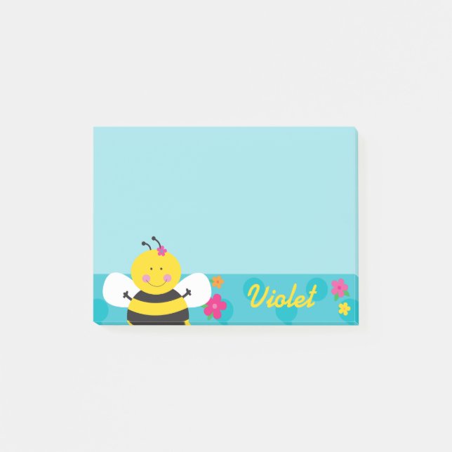 Notas Post-it personalizadas de Cute Bee (Anverso)