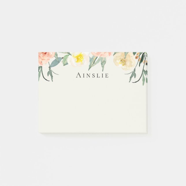 Notas Post-it personalizadas de Flower Garden (Anverso)