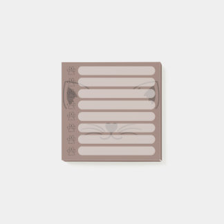 Notas Post-it personalizadas de gatos adorables