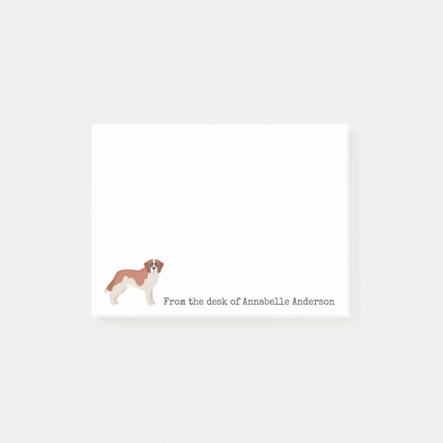 Notas Post-it personalizadas de St. Bernard (Anverso)