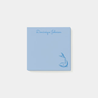 Notas post-it® personalizadas del dibujo de peces