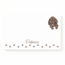 Notas post-it personalizadas del perro Dachshund S
