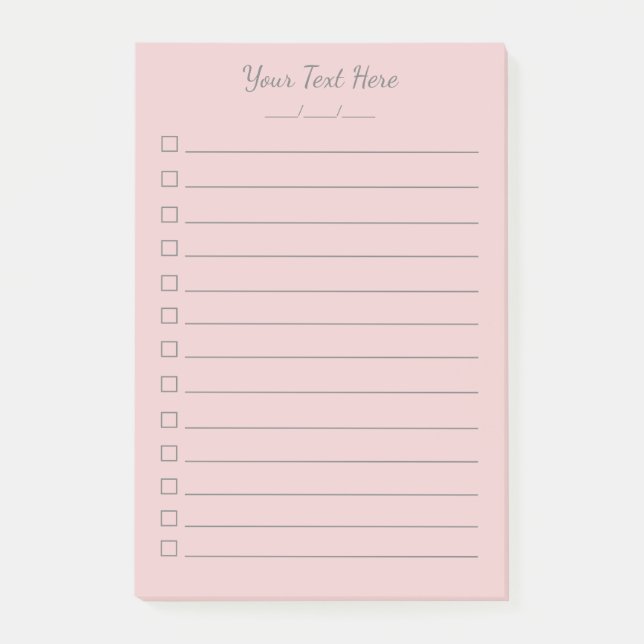Notas Post-it® personalizadas Lista de tareas pend (Anverso)