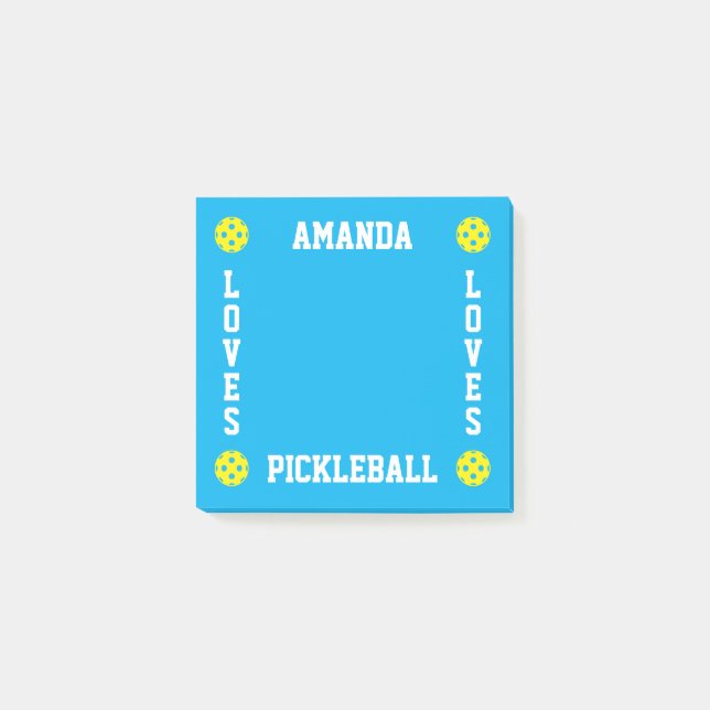 Notas Post-it® personalizadas para jugador de pick (Anverso)