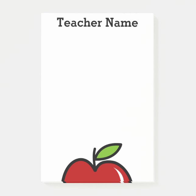 Notas Post-it® personalizadas para profesores (Anverso)