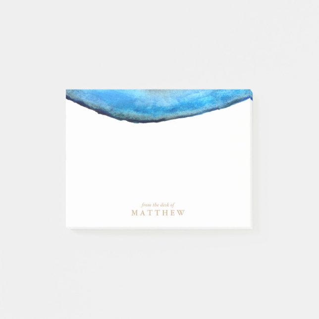 Notas Post-it® Personalizado | Agato azul (Anverso)