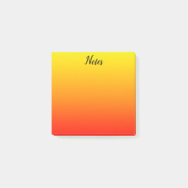 Notas Post-it® Personalizado Amarillo, Naranja y Rojo