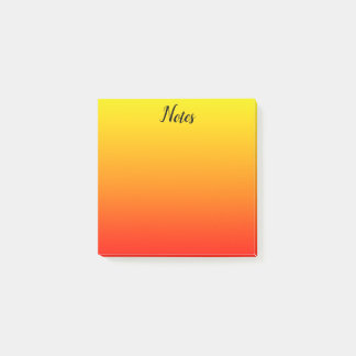 Notas Post-it® Personalizado Amarillo, Naranja y Rojo