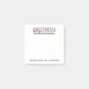 Notas Post-it® Personalizado Anestesia Técnico Retro Anestesia Te