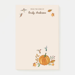Notas Post-it® Personalizado Autumn Rufous Hummingbirds Notepad