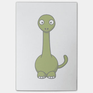 Notas Post-it® Personalizado Brontosauro Verde