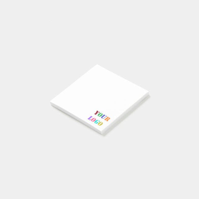 Notas Post-it® Personalizado Business Post it Notes with Company  (En perspectiva)