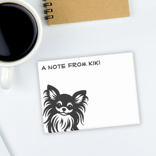 Notas Post-it® Personalizado chihuahua de pelo largo y cortado