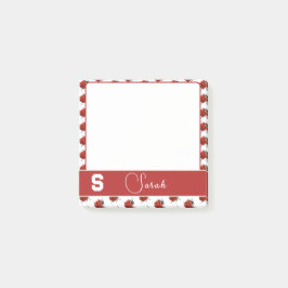 Notas Post-it® Personalizado con tema de mariquita