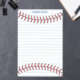 Notas Post-it® Personalizado conectado del entrenador de béisbol 