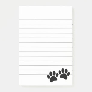 Notas Post-it® Personalizado Cuadrillo Puppy Pintar Impresiones L