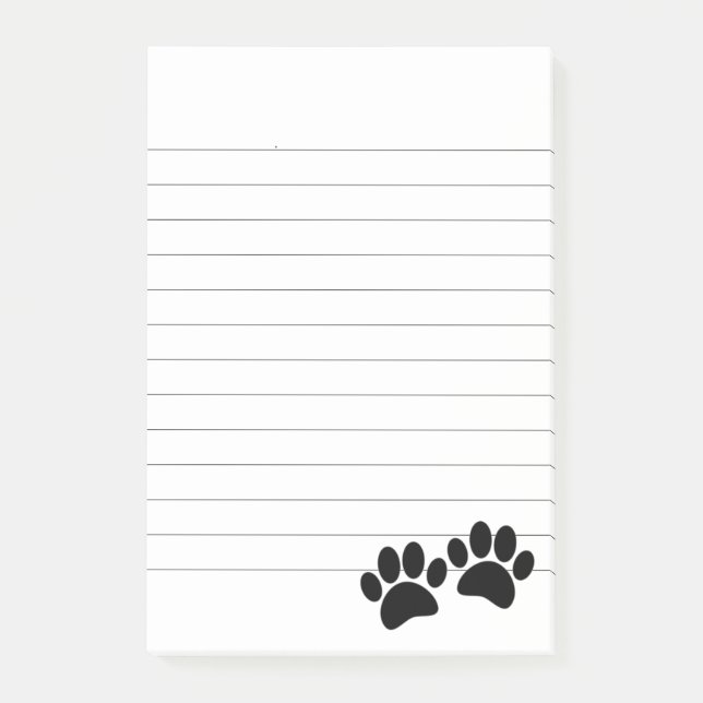 Notas Post-it® Personalizado Cuadrillo Puppy Pintar Impresiones L (Anverso)