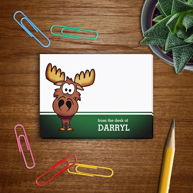 Notas Post-it® Personalizado Cute Moose Personalizado (Subido por el creador)
