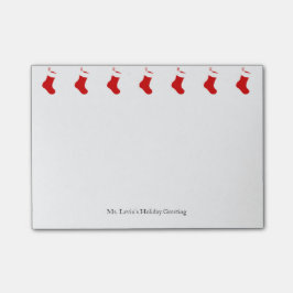 Notas Post-it® Personalizado Cute Navidades Rojos Clásicos celebr