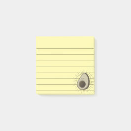 Notas Post-it® Personalizado De Aguacate Cuidadoso En Estilo Vint