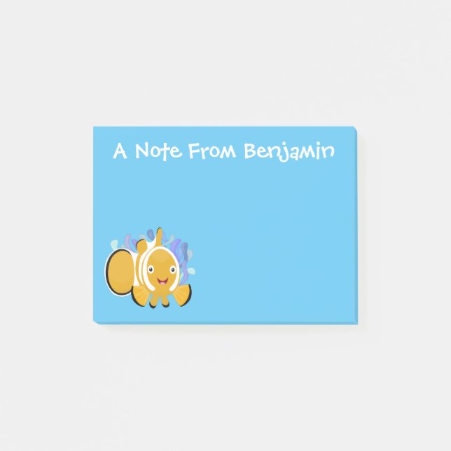 Notas Post-it® Personalizado de anenoma de payaso alegre (Anverso)