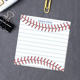 Notas Post-it® Personalizado de Béisbol entrenador o Ball Player 