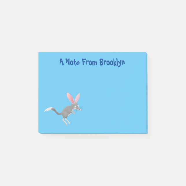 Notas Post-it® Personalizado de bilby australiano feliz (Anverso)