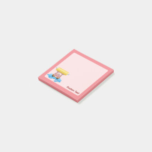 Notas Post-it® Personalizado de cerdo de lavado de cara