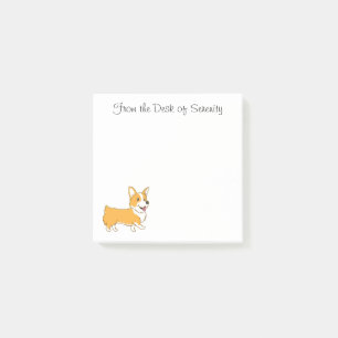 Notas Post-it® Personalizado de Corgi Cuppy Perro Lover