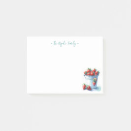 Notas Post-it® Personalizado de fresas acuáticas