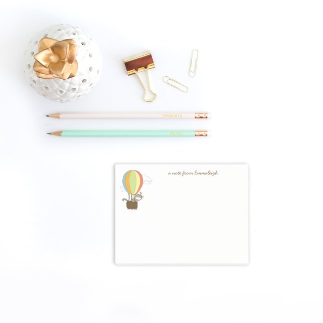 Notas Post-it® Personalizado de globo aerostático de gato y ratón (Subido por el creador)