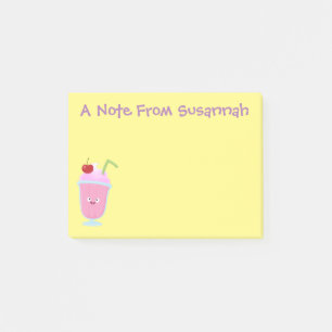 Notas Post-it® Personalizado de helados de fresa de fresa
