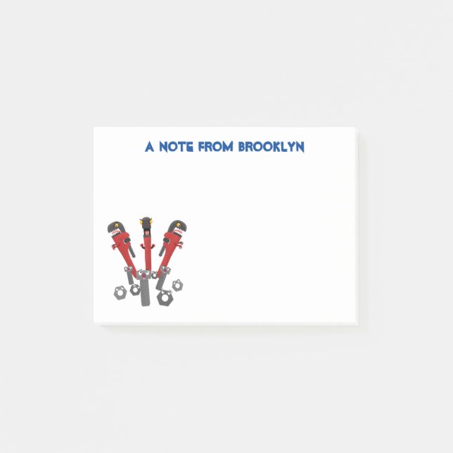 Notas Post-it® Personalizado de humor de herramientas monstruosas (Anverso)