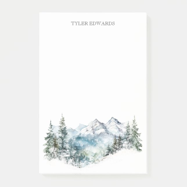 Notas Post-it® Personalizado de las acuarelas rusas (Anverso)