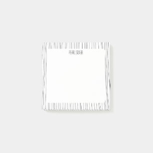 Notas Post-it® Personalizado de líneas de mano Moda Monograma per