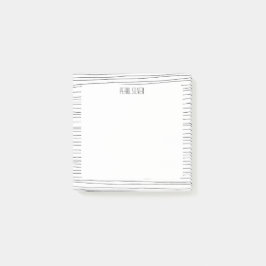 Notas Post-it® Personalizado de líneas de mano Moda Monograma per