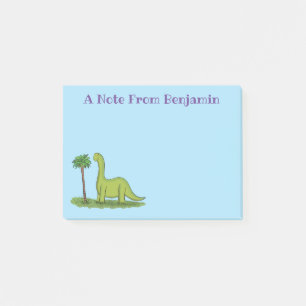 Notas Post-it® Personalizado de los dinosaurios de brontosauro ve
