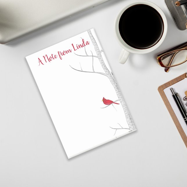 Notas Post-it® Personalizado de naturaleza rusa del cardenal rojo (Subido por el creador)