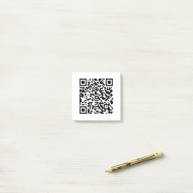 Notas Post-it® Personalizado de negocio de código QR (Escritorio)