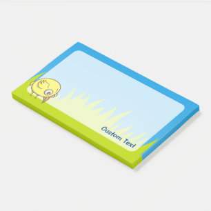 Notas Post-it® Personalizado de pájaro amarillo