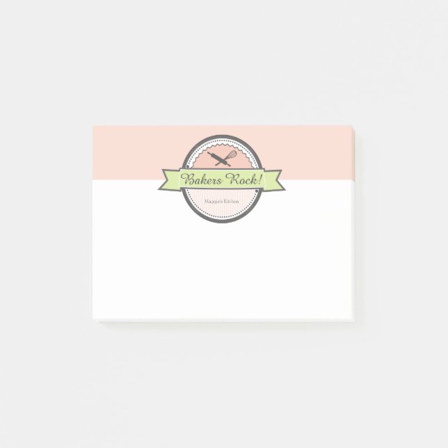 Notas Post-it® personalizado de panadería laminar batido de clavo (Anverso)