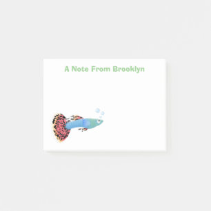 Notas Post-it® Personalizado de peces tropicales adormilados